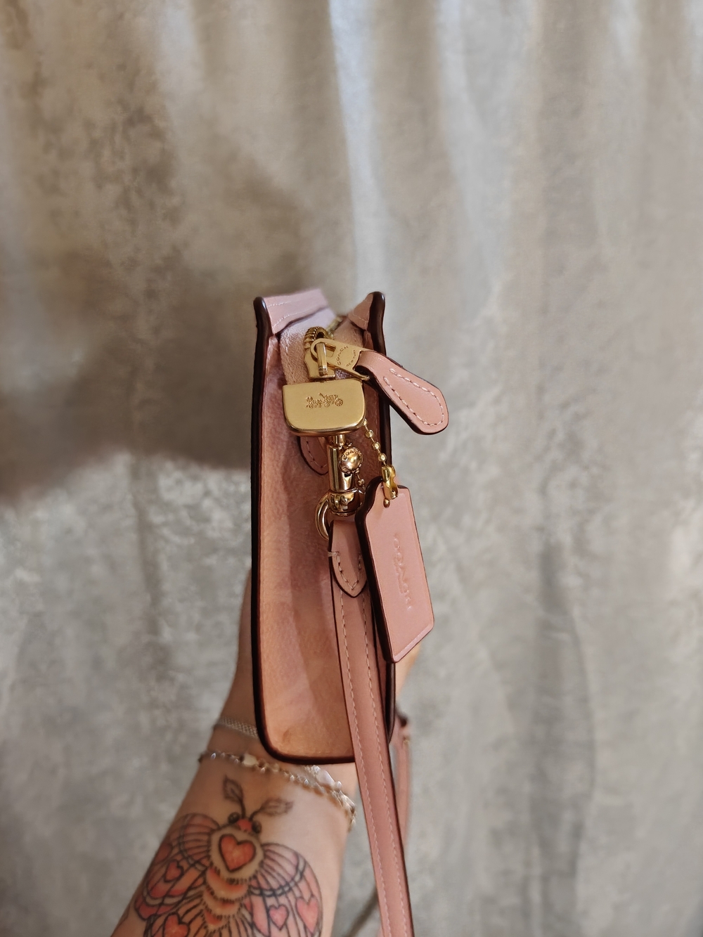 Coach Slim Crossbody Bag Powder Pink Collection - Picture 2 of 6
